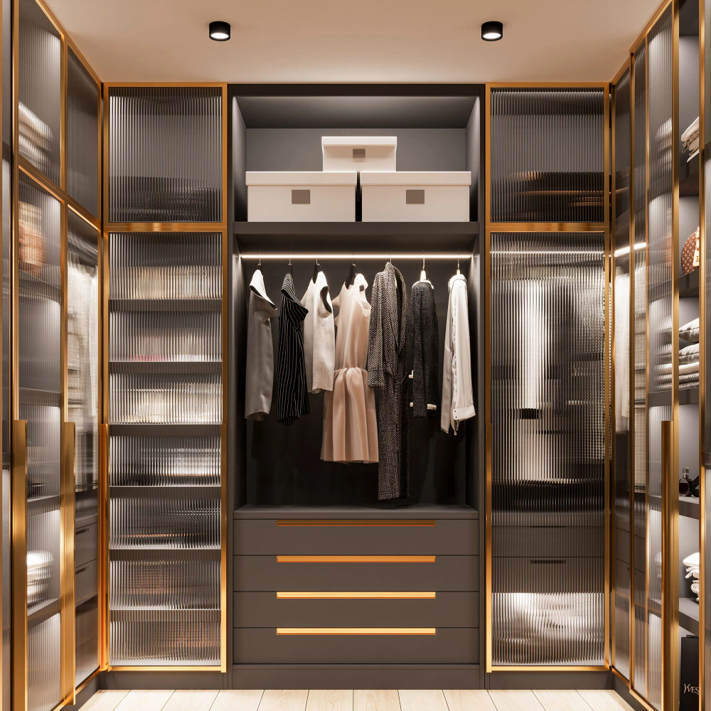 Профиль WARDROBE-1930-2000 ANOD BLACK (Arlight, Алюминий) 054943