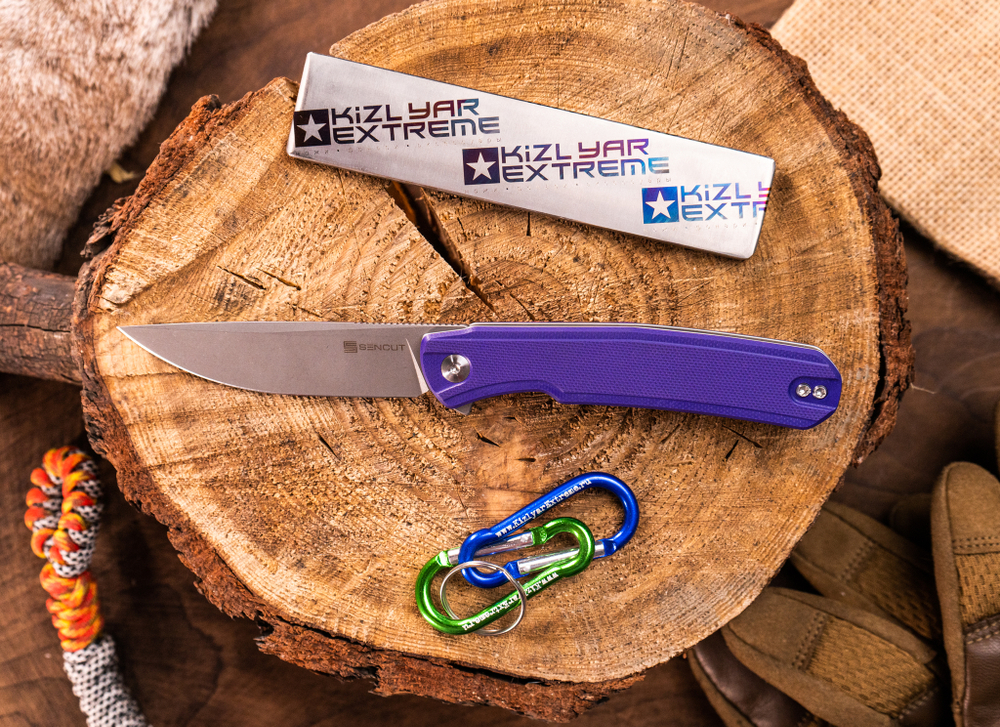 Нож SENCUT Scitus сталь D2 рукоять Purple G10