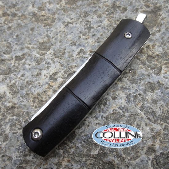 Складной нож -зажим для купюр Mcusta Bamboo African Ebony MC-0151 c клинком из стали AUS-8, рукоять дерево (Орех черный)