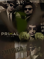 Мужские трусы боксеры черный с принтом, хлопок M/48, Primal