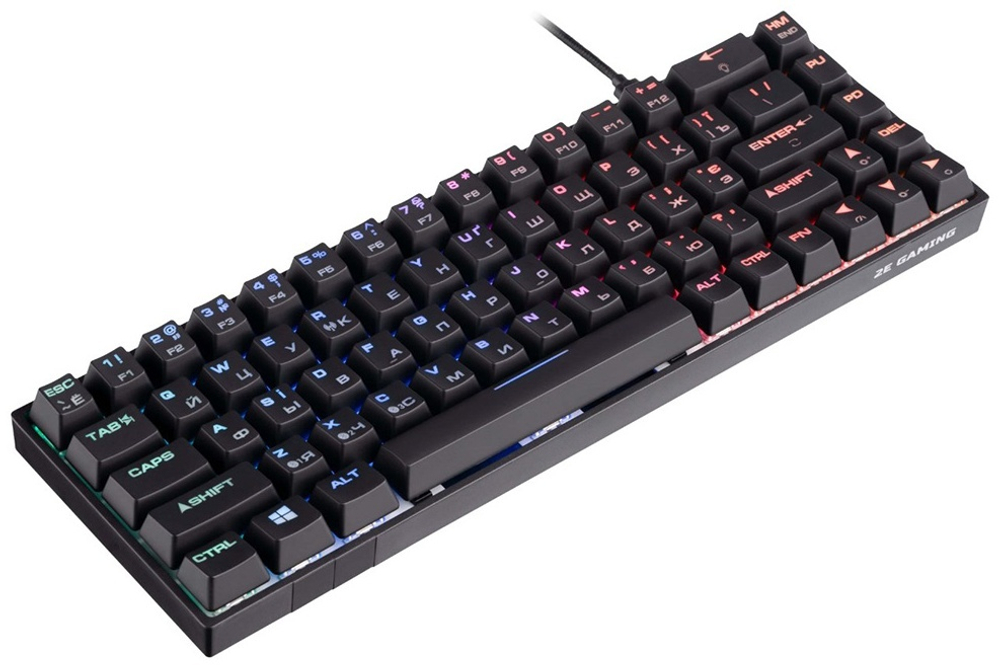Клавиатура 2E Gaming KG380 Red switch черный