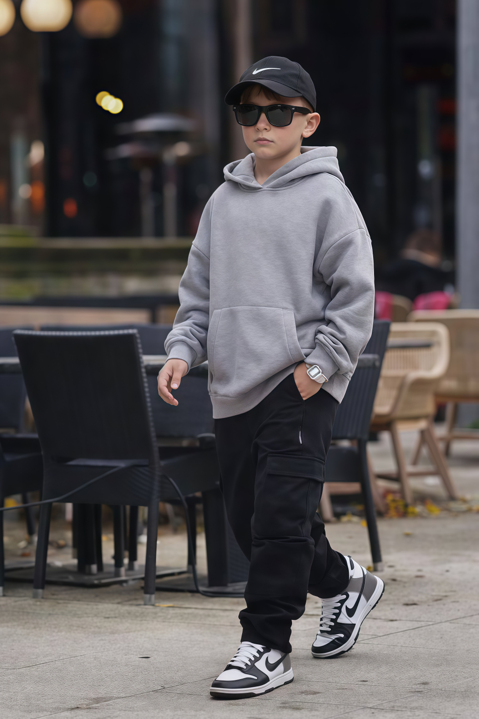 Толстовка с капюшоном для мальчика "Basic" красный