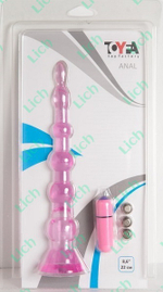 Розовая вибровтулка-ёлочка