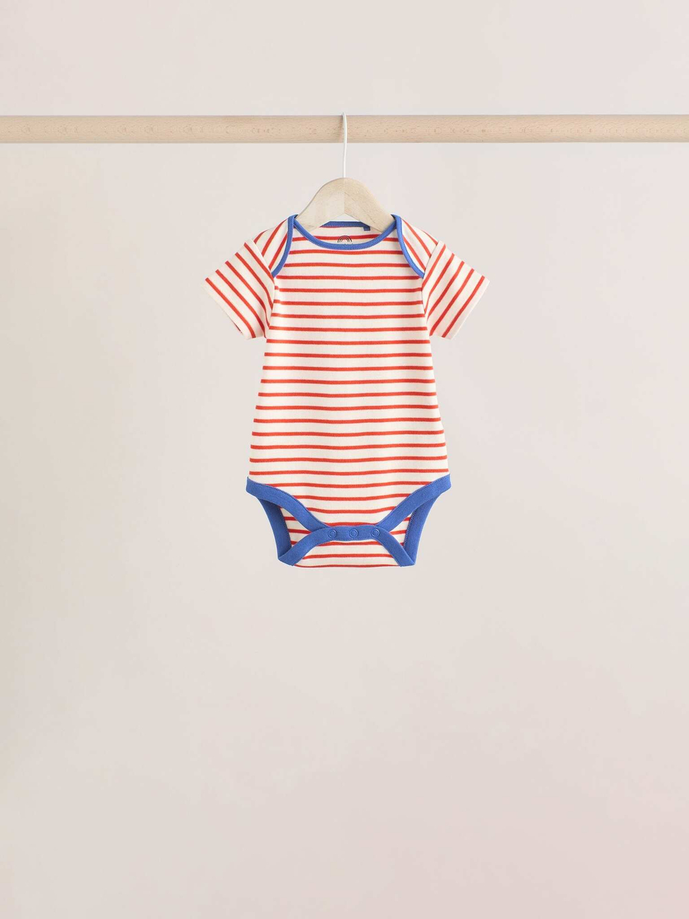 Боди с коротким рукавом для малышей Next E19-787, 5 шт., Синий, Красный, Мятный, Желтый