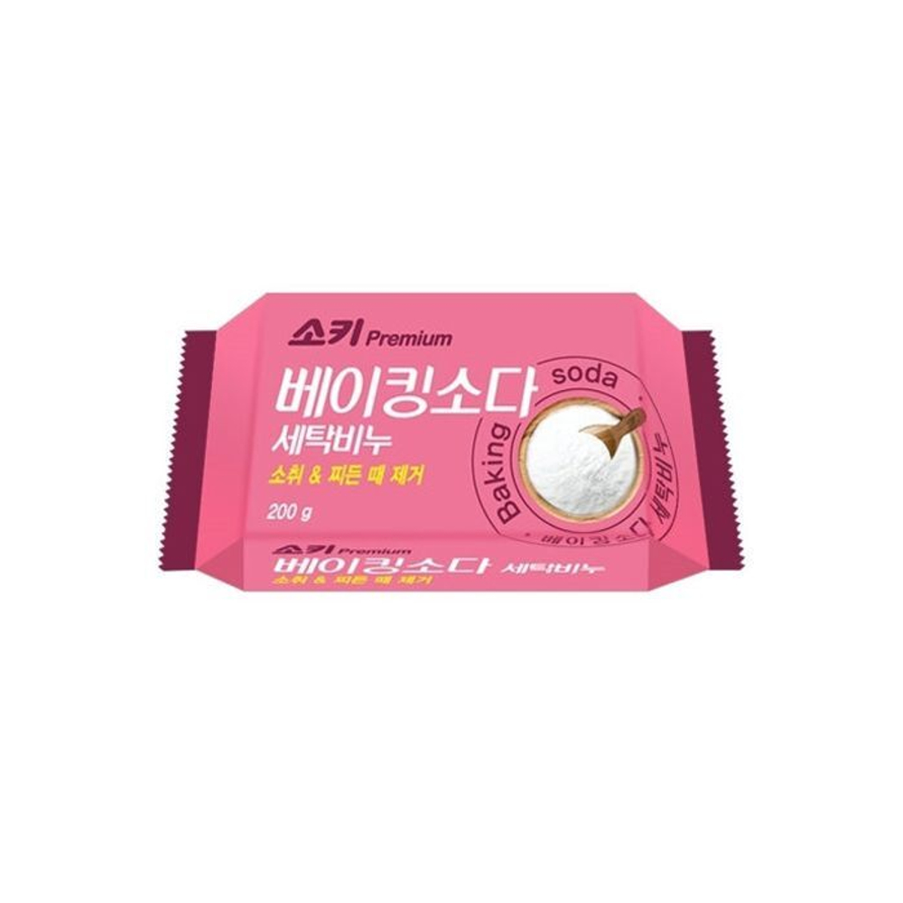 [MUKUNGHWA] Soki Premium Baking soda Laundry Soap - Пятновыводящее мыло с содой, 200 гр