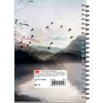 НОВИНКА! Бизнес-тетрадь А5 в клетку "Туманные пейзажи" 120 листов, обложка фольга+твинлак