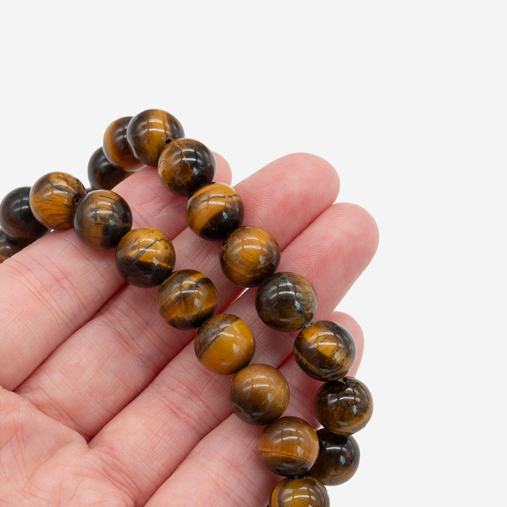 Золотистый тигровый глаз натуральный, шар 10мм