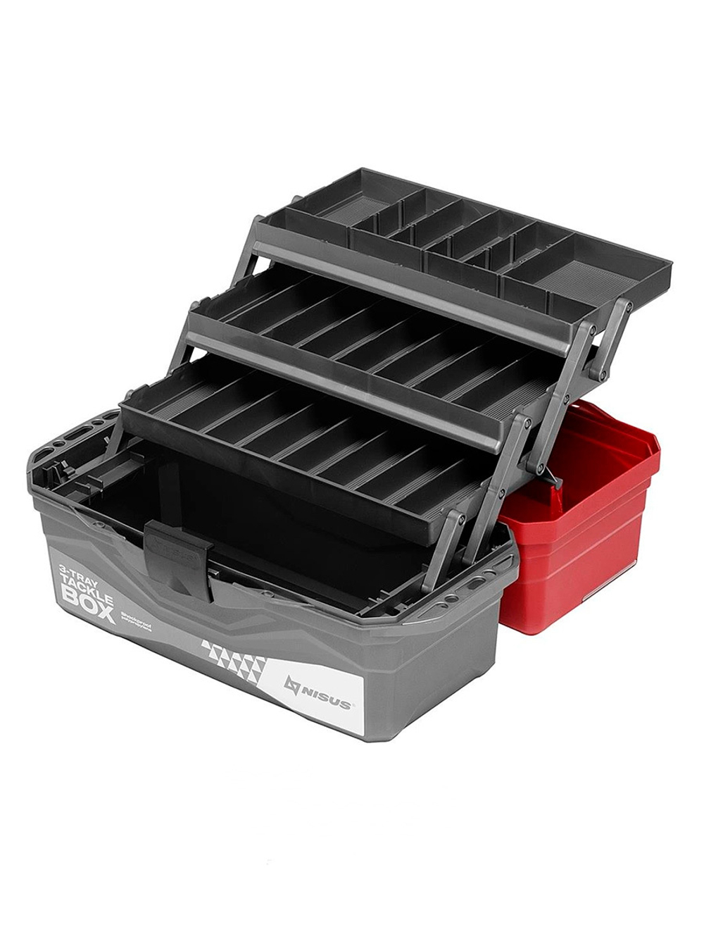 Ящик для снастей Nisus Tackle Box трехполочный красный (N-TB-3-R)