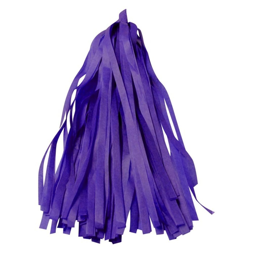 Гирлянда Тассел фиолетовая, 12 листов по 35 см #521128