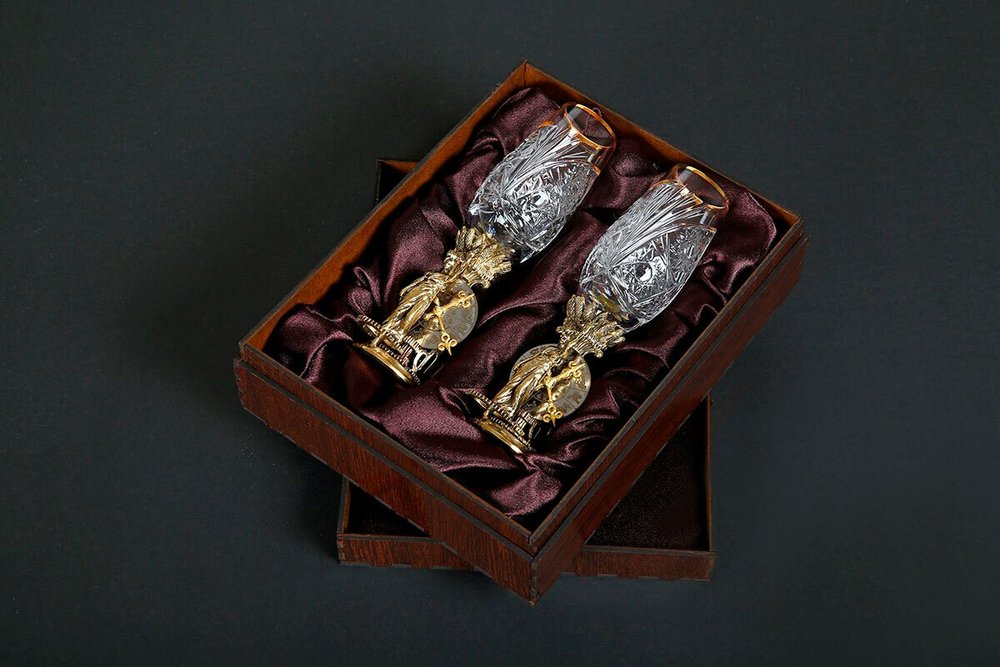 Набор фужеров для водки "Дева"