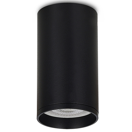 Donel, св-к накладной, цвет ЧЕРНЫЙ, D55xH80мм, под лампу GU10, IP20, серия: DN02