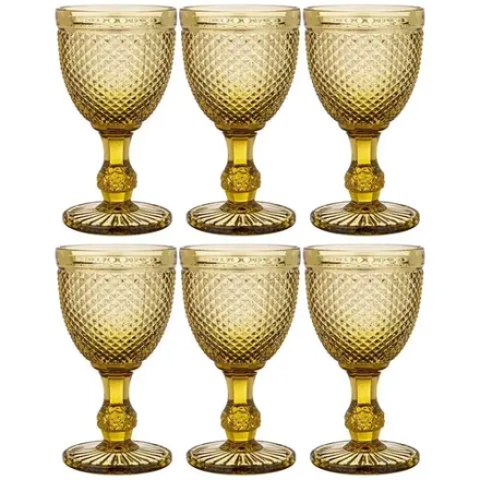 НАБОР БОКАЛОВ ДЛЯ ВИНА "ГРАНАТ" 6ШТ. СЕРИЯ "MUZA COLOR" 300МЛ. / В=17 СМ (КОР=4НАБ.)