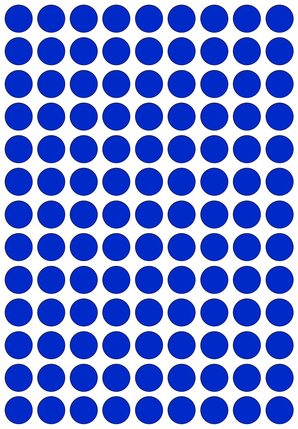 Виниловые наклейки для упаковки и маркировки Policomprint M20, 12 мм. 117 шт.