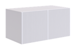 "Зефир" Антресоль двухдверная 118.01 (Белое дерево/Белый (эмаль)) 800*422*400