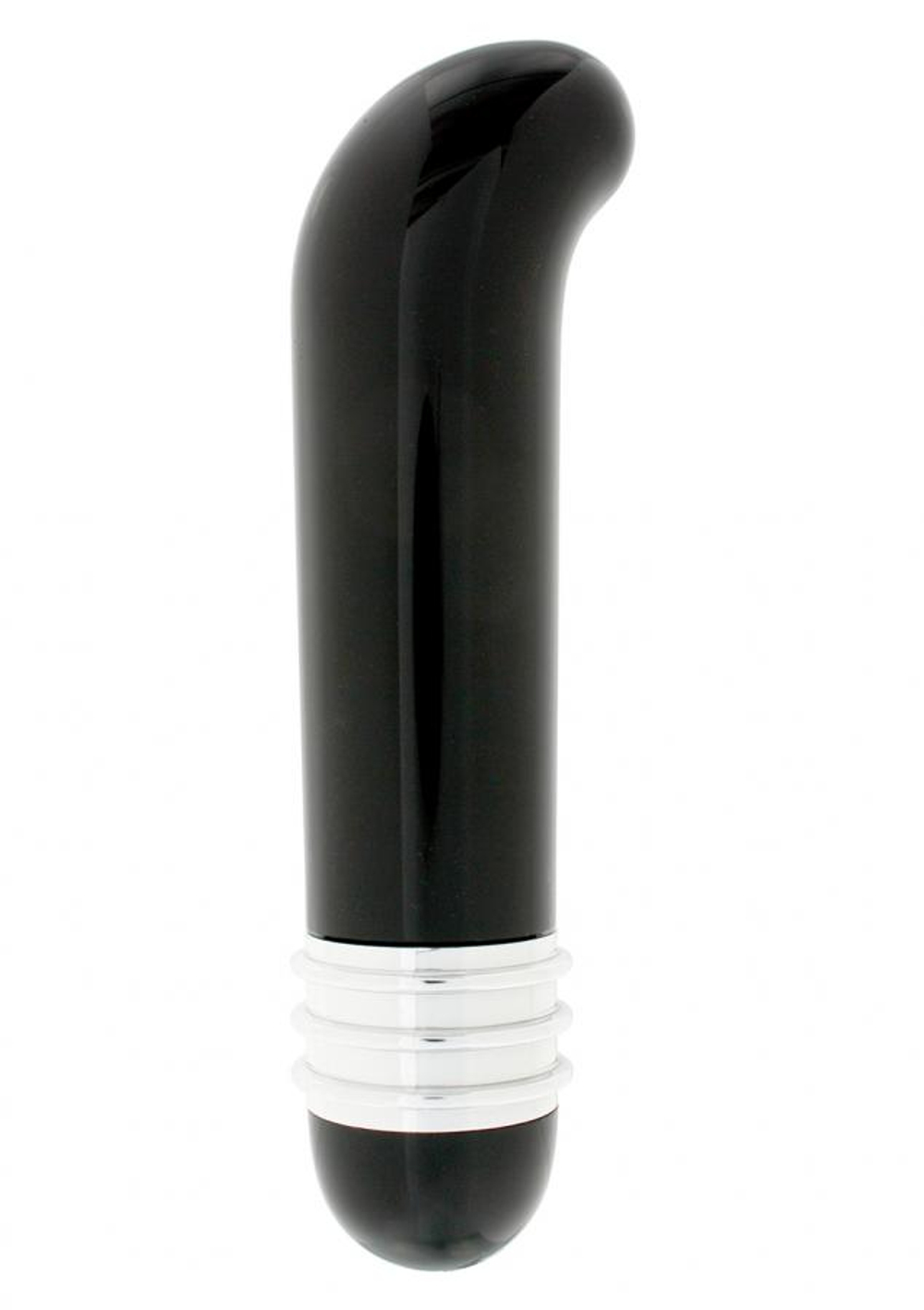 Чёрный вибратор ELEGANT INTIMATES G-SPOT для массажа точки G - 11 см.