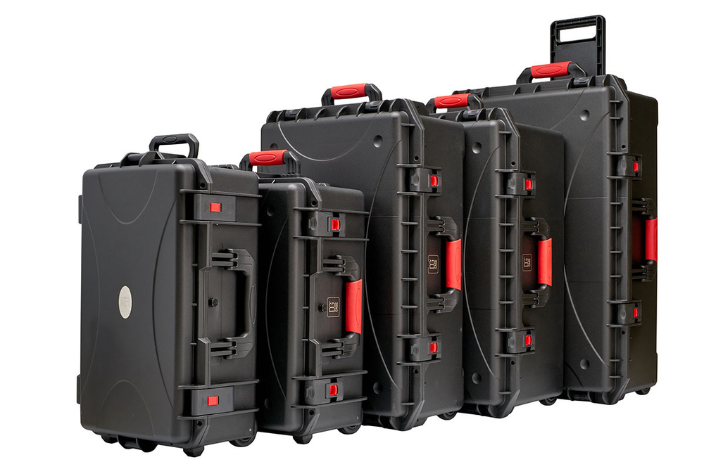 KING SIZE | Большой ударопрочный кейс с выдвижной ручкой и колесами DGCASE@60-03 | Внутр. размеры 645*395*235мм