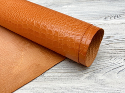 Crocco Mini Margo Amber Orange (0,8-1,0 мм), цв. Оранжевый, натуральная кожа