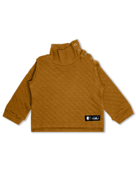 Фуфайка с воротом на кнопках Горчица RinaAmari