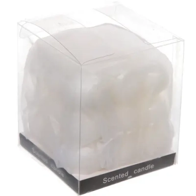 Свеча «Bubble cube» 7 см, Белый