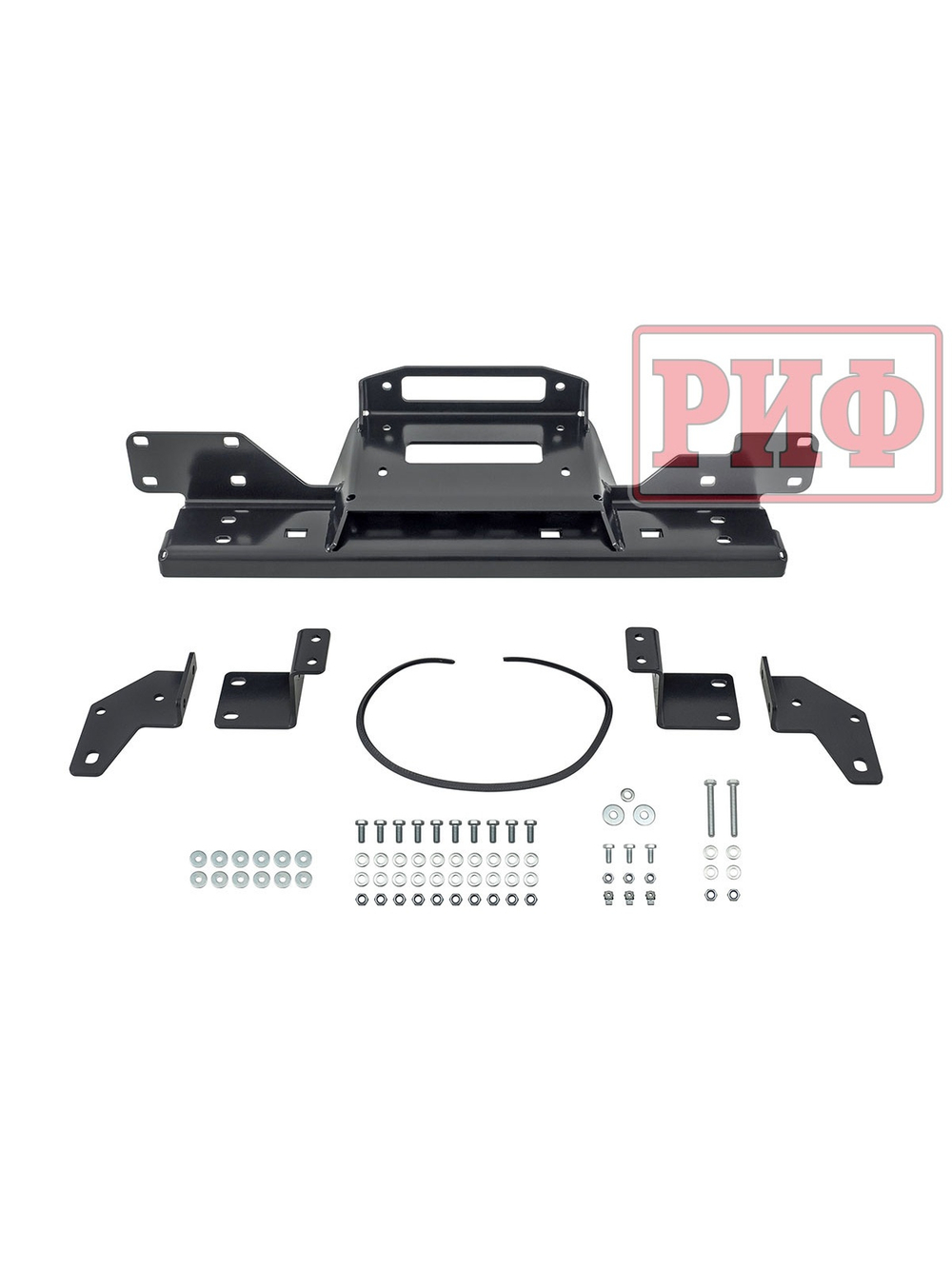 Площадка РИФ под лебёдку в штатный бампер Toyota Hilux 2020+ Black Onyx