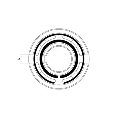 Обгонная муфта USNU40 (ASNU40) ISKRA