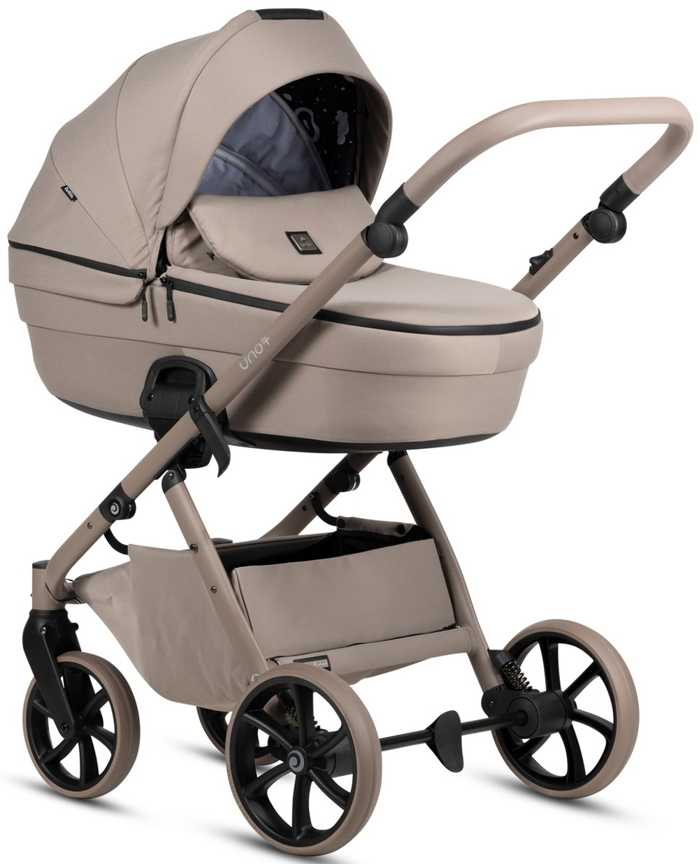 Детская коляска Tutis Uno 6 Plus Essential collection 3 в 1 с автокреслом Beno Beige 1602172 Taupe