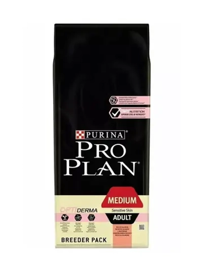 Purina PRO PLAN OPTIDERMA Medium Adult (Пурина Про План Оптидерма) сухой корм лосось 18 кг.