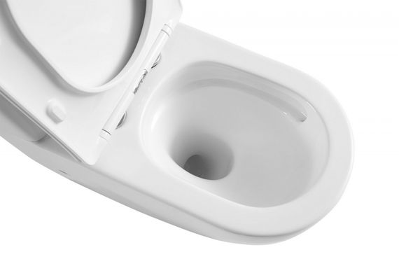 Унитаз ABBER Bequem AC1110T компакт белый, безободковый, смыв торнадо