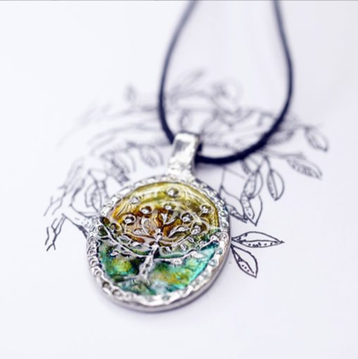 Медальон “Древо жизни” (эмаль)