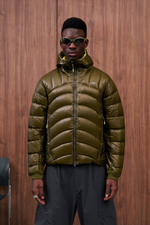 Куртка Nothomme Blue Ultra-Lightweight Water-Repellent Baffled Down Jacket "Olive Green"