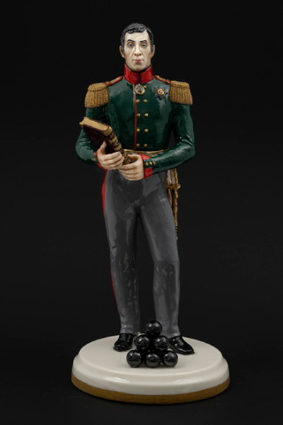 Статуэтка. Фарфор. Солдат. Аракчеев Алексей Андреевич - Русский полководец. Россия