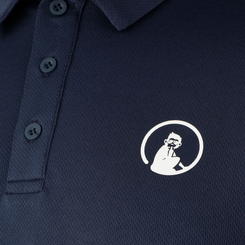 Мужское теннисное поло Quiet Please Tournament Polo Men - Blue