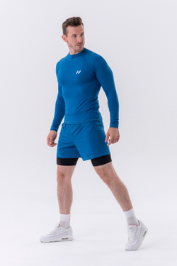 Мужской лонгслив Nebbia Functional T-shirt with long sleeves “Active” 328 Blue