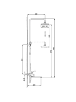 Душевая система с тропическим душем Frap F2471-6