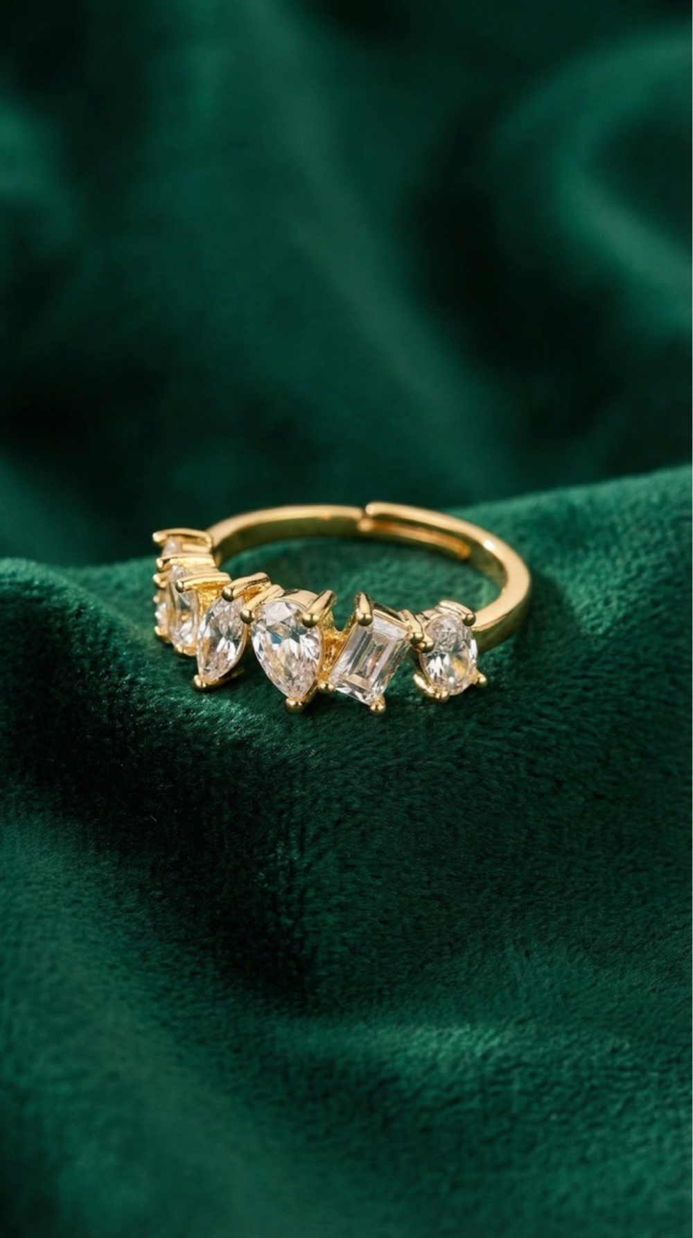 Кольцо капля