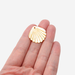 Ракушка из золотистого перламутра речных ракушек, 23мм