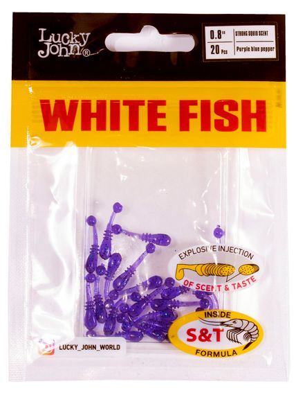 Слаги съедобные искусственные LJ Pro Series White Fish 0,8in (02.00)/S66 20шт.