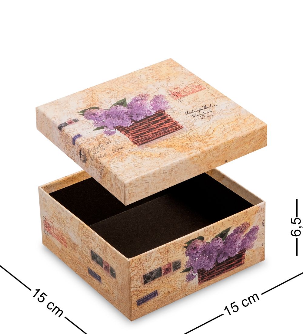 WG-23-B Набор коробок из 3шт «Квадрат» цв.коричневый