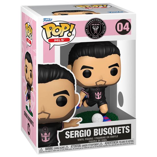 Фигурка Funko POP! MLS Inter Miami Sergio Busquets (away) (04) 88619 / Фигурка Фанко ПОП! в виде футболиста клуба MLS "Интер Майами", Серхио Бускетс