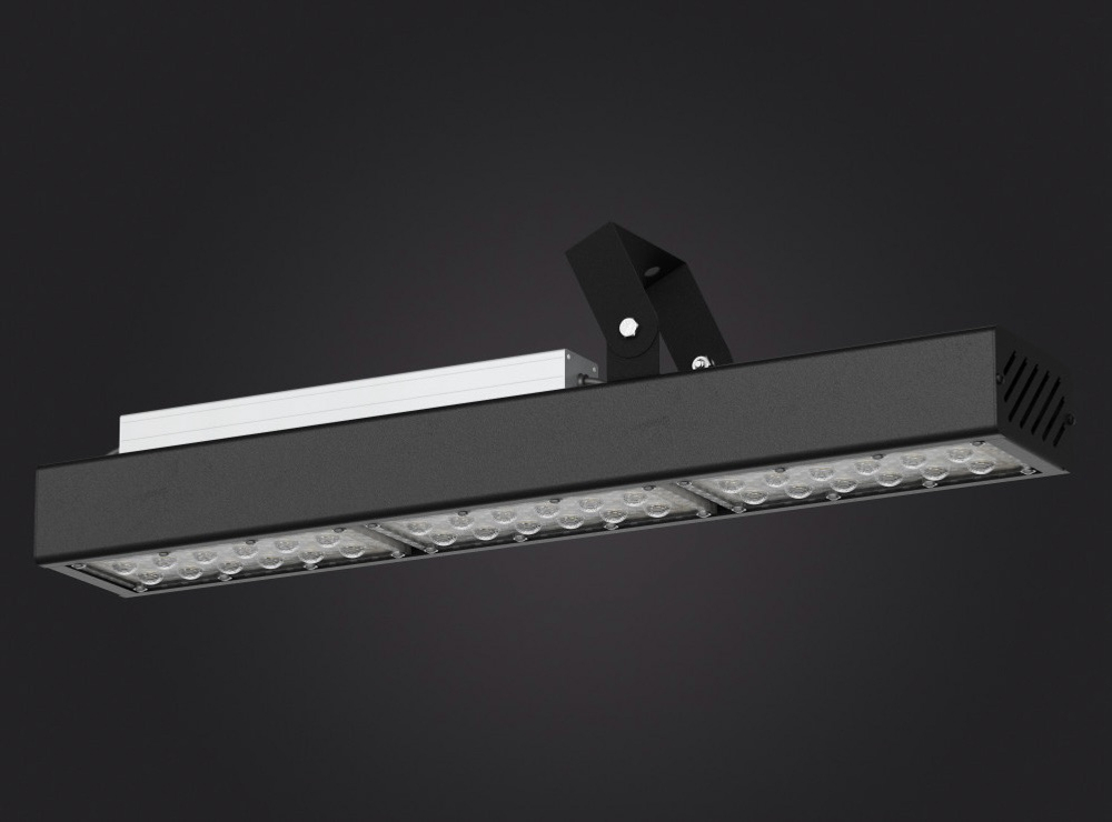 Светильник LED 75Вт 5000К 12150Лм IP67 Awax II U1 Lens D15 564х94х100мм DARKLUM