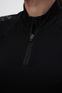 Женская футболка NEBBIA Women's Compression Zipper Shirt INTENSE Ultimate 831 Black
