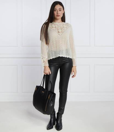 Хлопковый свитер TWINSET - белый(232TT3441)