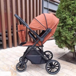 Прогулочная коляска с перекидной ручкой Luxmom H2, красная