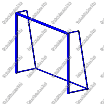 ВОРОТА ФУТБОЛЬНЫЕ (ПАРА) БЕЗ СЕТКИ