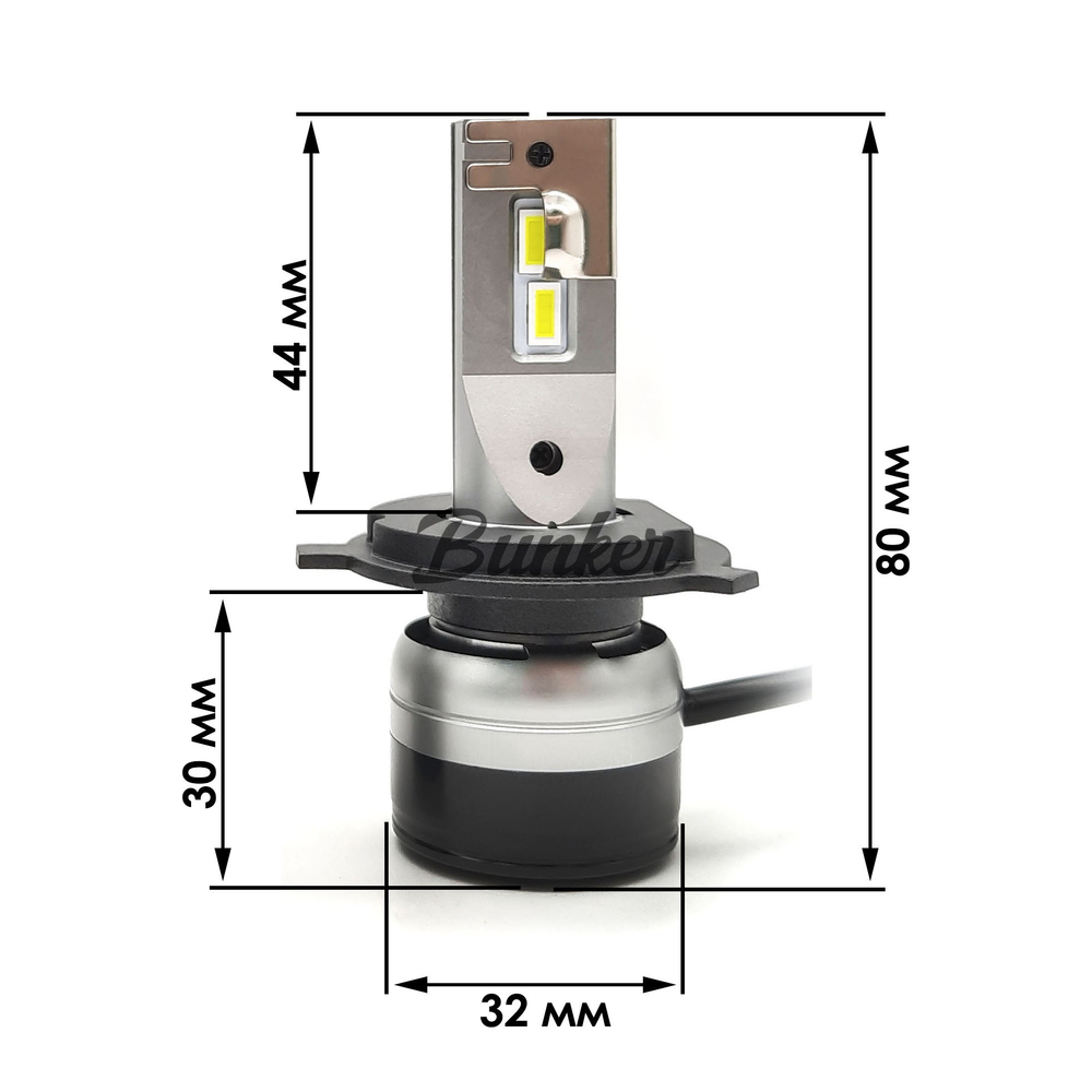 Светодиодные автомобильные LED лампы TaKiMi Advance H4 6500K 12V