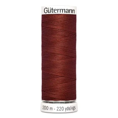 Нить Sew-All 200 м, Gutermann, 227 коричнево-кирпичный