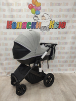 Коляска модульная 3в1 Farfello Molly Trio серый