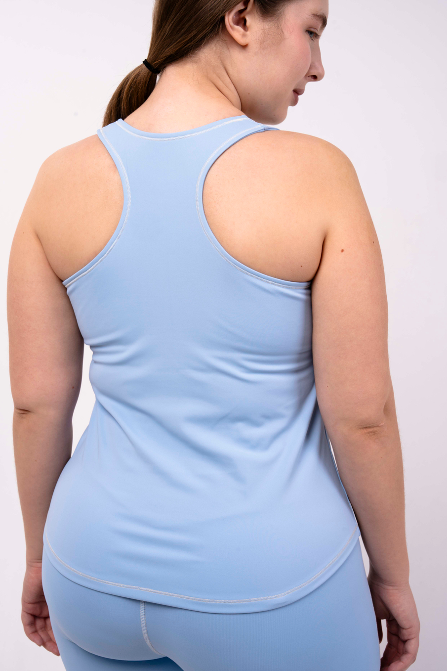 Спортивная майка из бифлекса с топом внутри