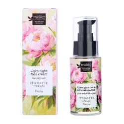 Крем легкий ночной для регулирования выработки кожного сала / It`s matte cream Peony 30 мл
