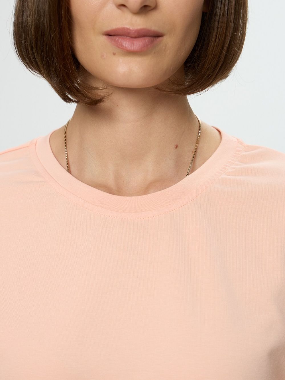 Футболка оверсайз лососевый (Размеры L, ХL)